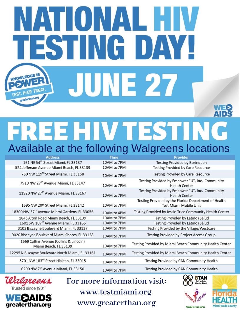 Miami Dade County Health Department Recognizes Hiv Testing Day