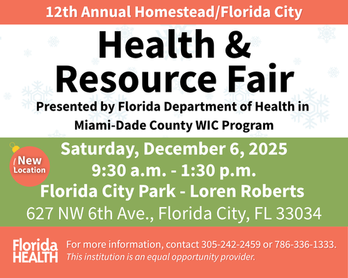 Homestead Florida City Health & Resource Fair Banner