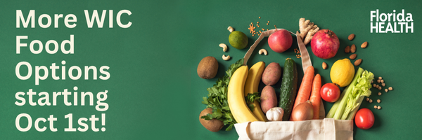 New WIC Food Options starting October 1, 2025